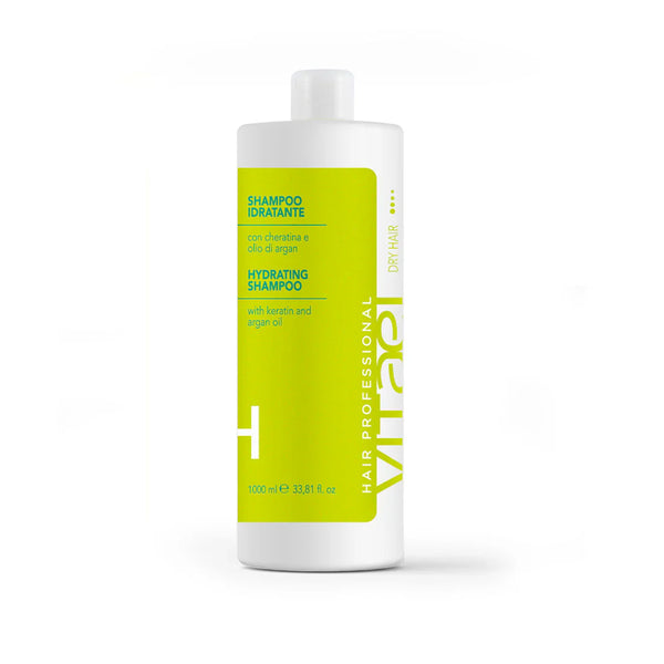 Vitael Hydrating Shampoo WITH KERATIN AND ARGAN OIL 1000 ml Dry and Damaged Hair 1000 ML