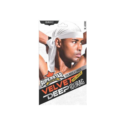 MAGIC COLLECTION MEN'S SUPERSTAR VELVET DEEP DURAG
