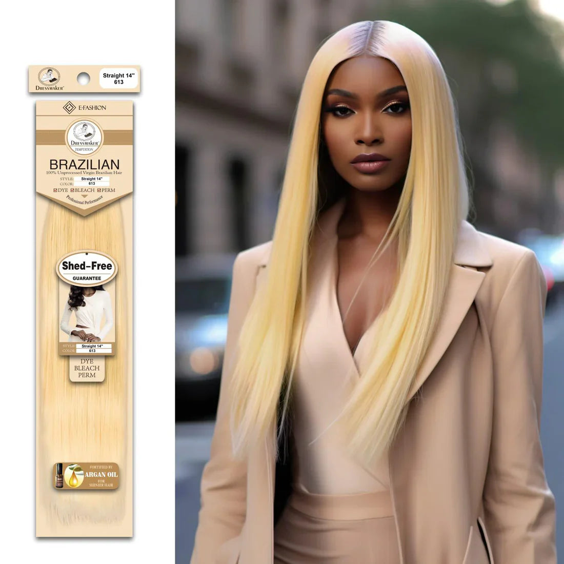 DRESSMAKER 100% UNPROCESSED VIRGIN BRAZILIAN HAIR STRAIGHT