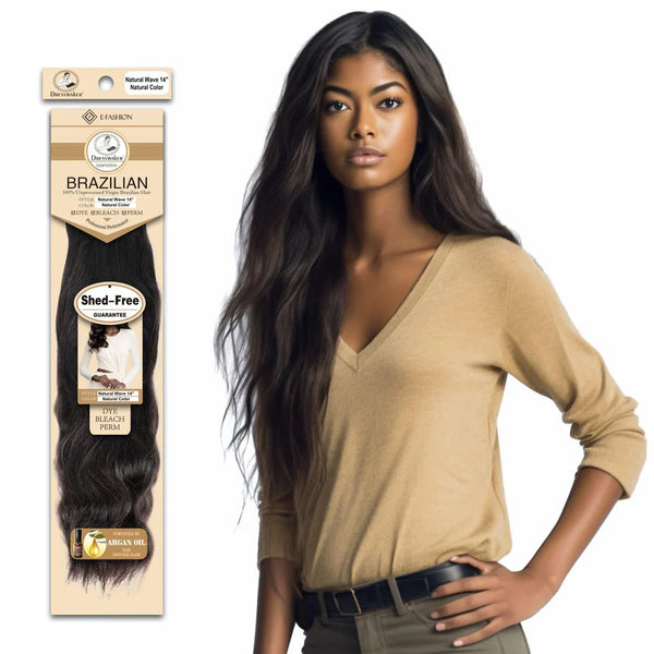 DRESSMAKER 100% UNPROCESSED VIRGIN BRAZILIAN HAIR NATURAL WAVE NATURAL COLOR