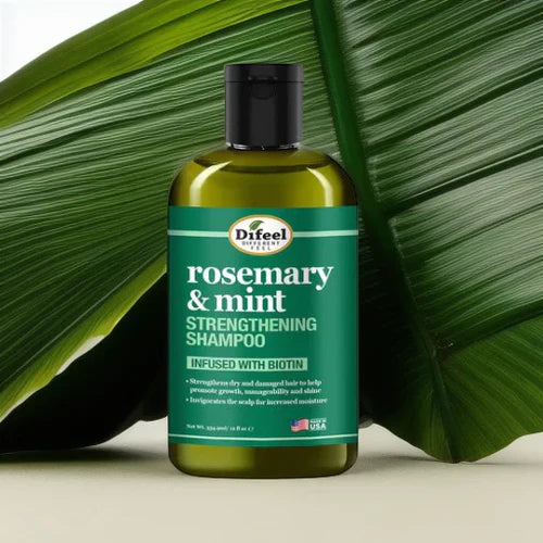 DIFEEL ROSEMARY AND MINT HAIR STRENGTHENING SHAMPOO WITH BIOTIN 12 oz