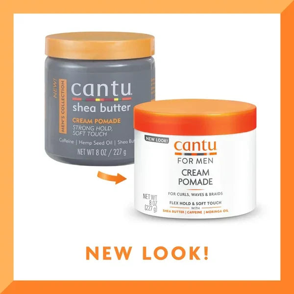 Cantu for Men Cream Pomade with Flexible Hold, 8 oz