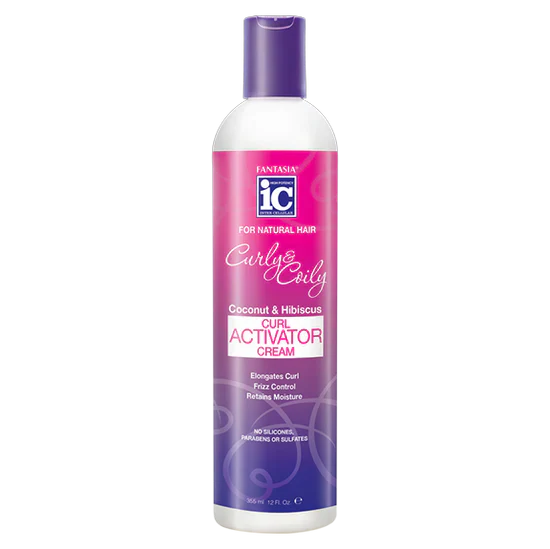 IC FANTASIA CURLY & COILY CURL ACTIVATOR CREAM 12.5 OZ.