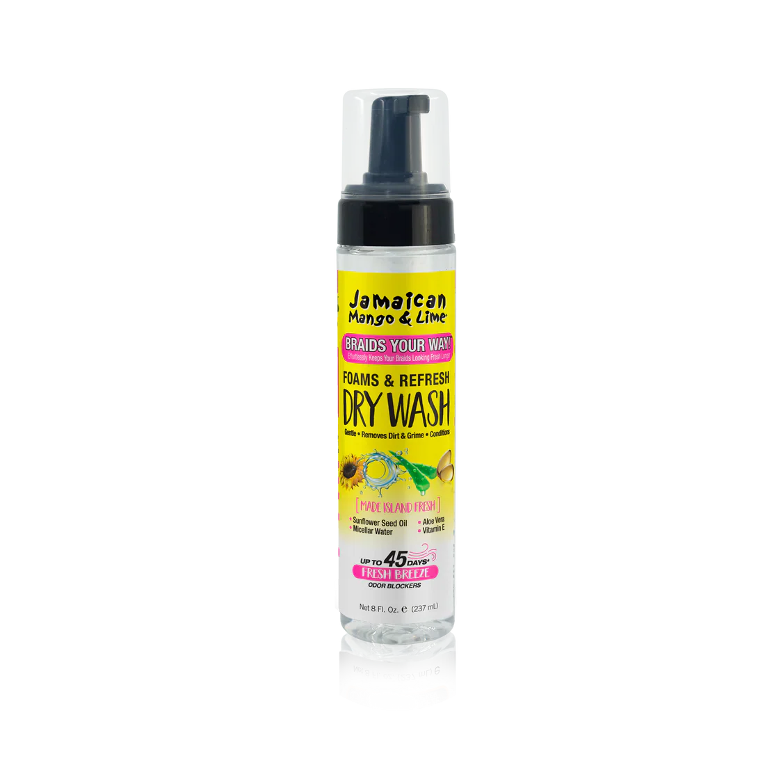 JAMAICAN MANGO & LIME Foams & Refresh Dry Wash-80Z