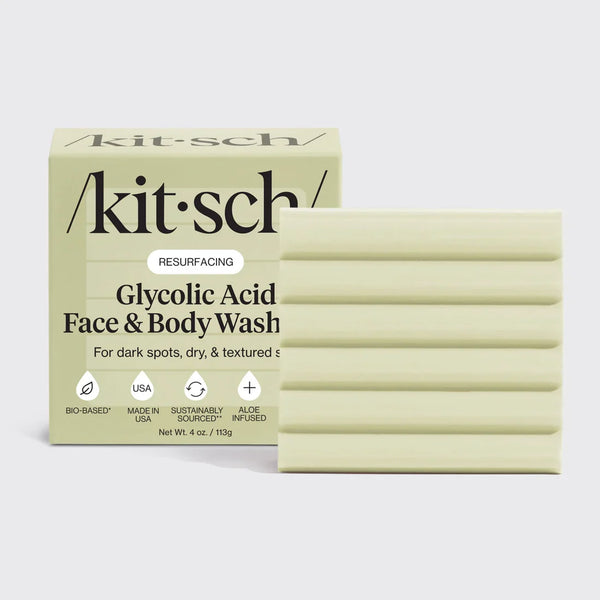 KITSCH Glycolic Acid Exfoliating Face and Body Wash