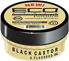 ECO STYLER BLACK CASTOR & FLAXSEED OIL HAIR STYLING GEL