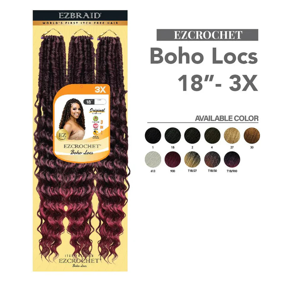 EZ CROCHET Boho Locs 18"-3X