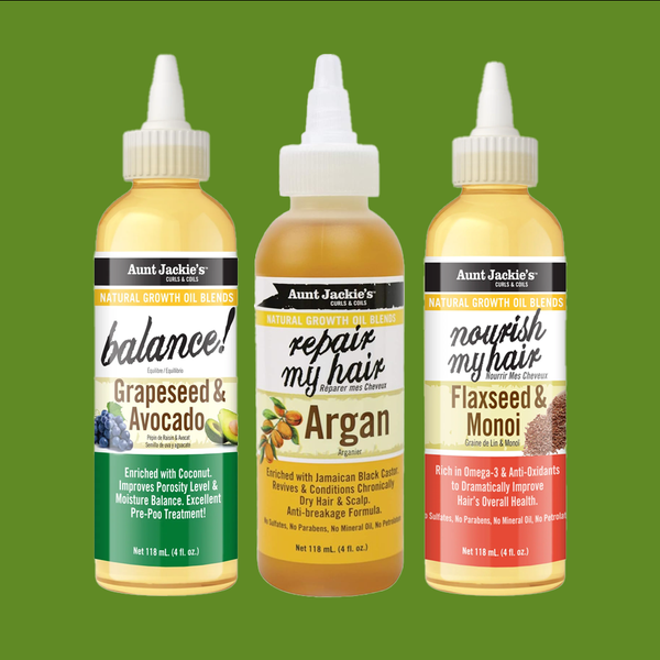 Aunt Jackie's Natural Growth Oil Blends (Balance, Repair My Hair, Nourish My Hair)