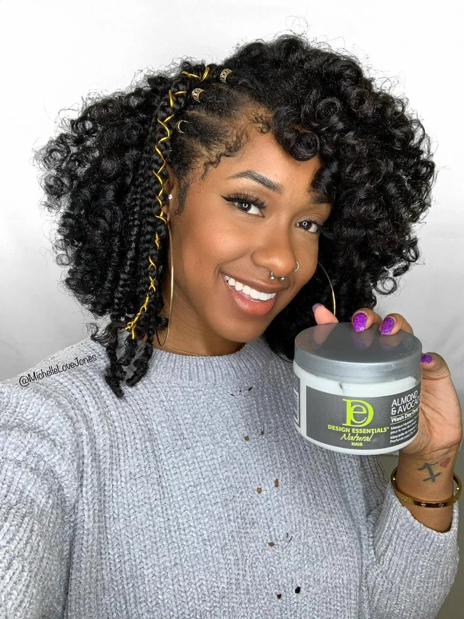 DESIGN ESSENTIALS ALMOND AVOCADO Wash Day Deep Moisture Masque 12 oz