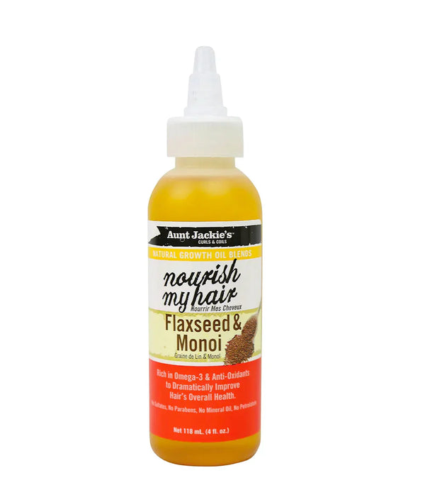 AUNTJACKIE'S Nourish My Hair – Flaxseed & Monoi 4 OZ