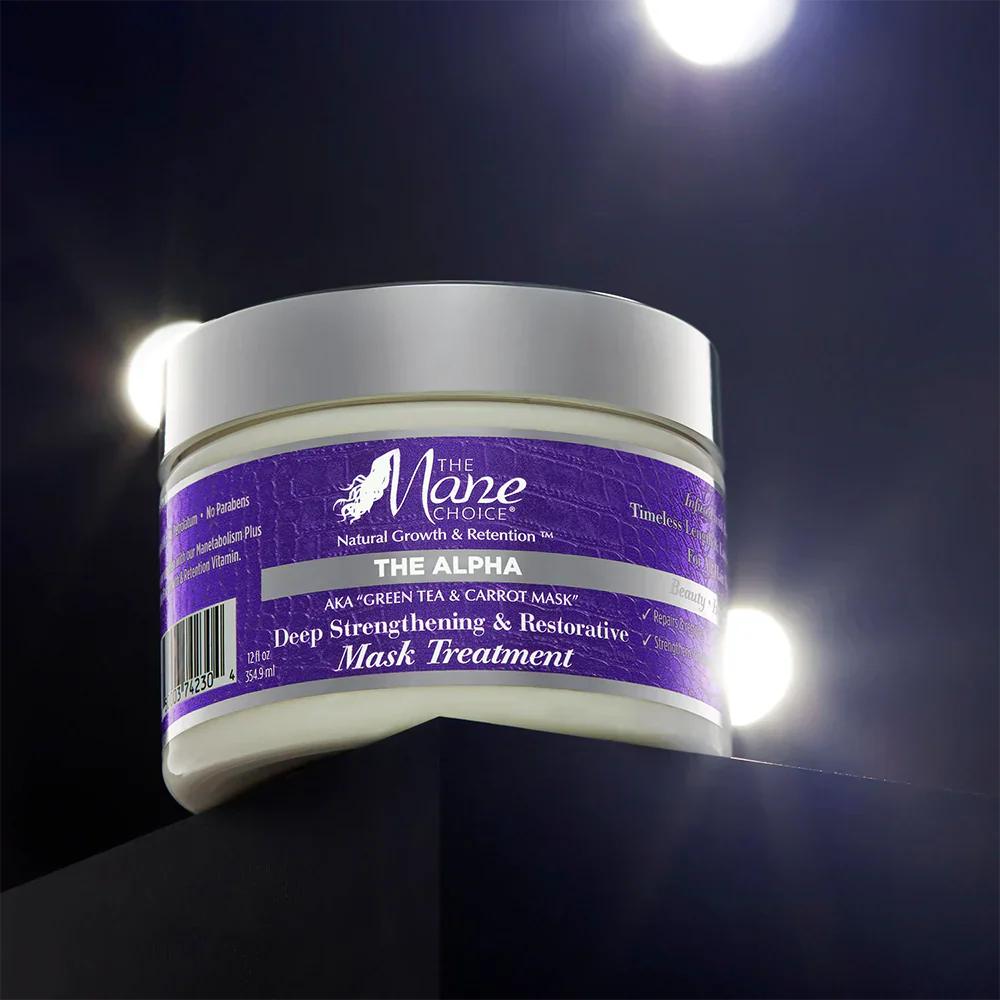 THE MANE CHOICE Alpha Green Tea & Carrot Deep Strengthening & Restorative Treatment Mask