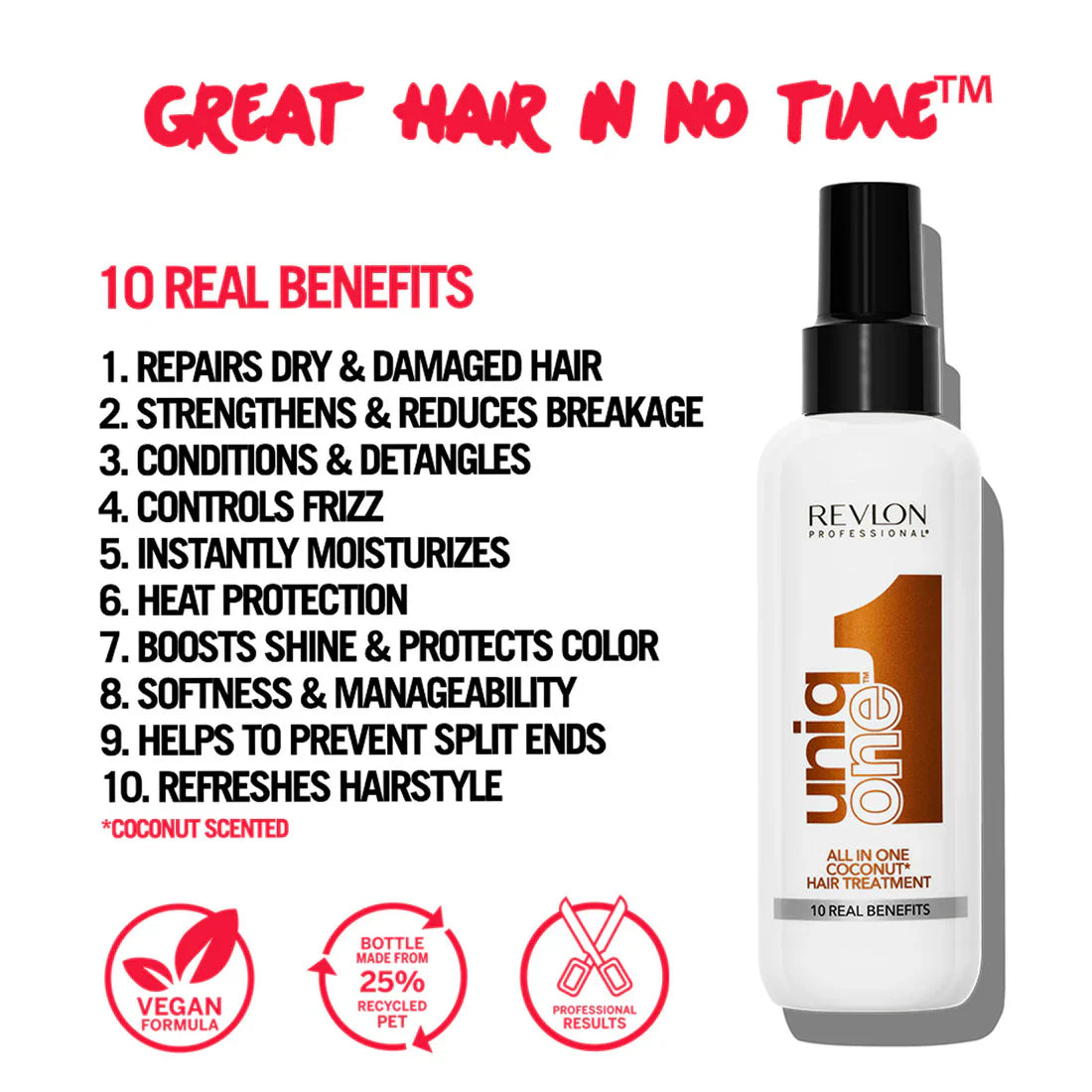 UNIQONE HAIR TREATMENT COCONUT FRAGRANCE 150 ML
